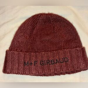 Marithé Francois Girbaud Vintage Knit Beanie Cap Hat Y2K Brown New